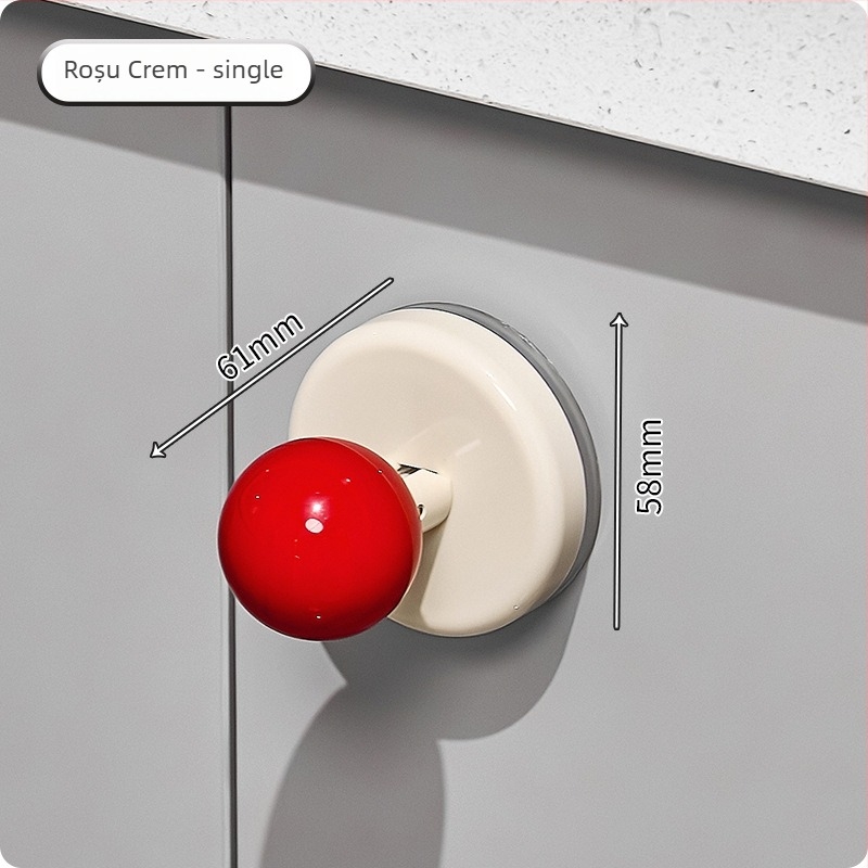 Mâner de ușă cu ventuză pentru uși glisante din sticlă - fără găuri, din plastic, model Ajd2025234