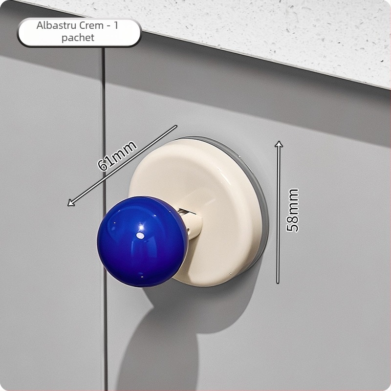 Mâner de ușă cu ventuză pentru uși glisante din sticlă - fără găuri, din plastic, model Ajd2025234