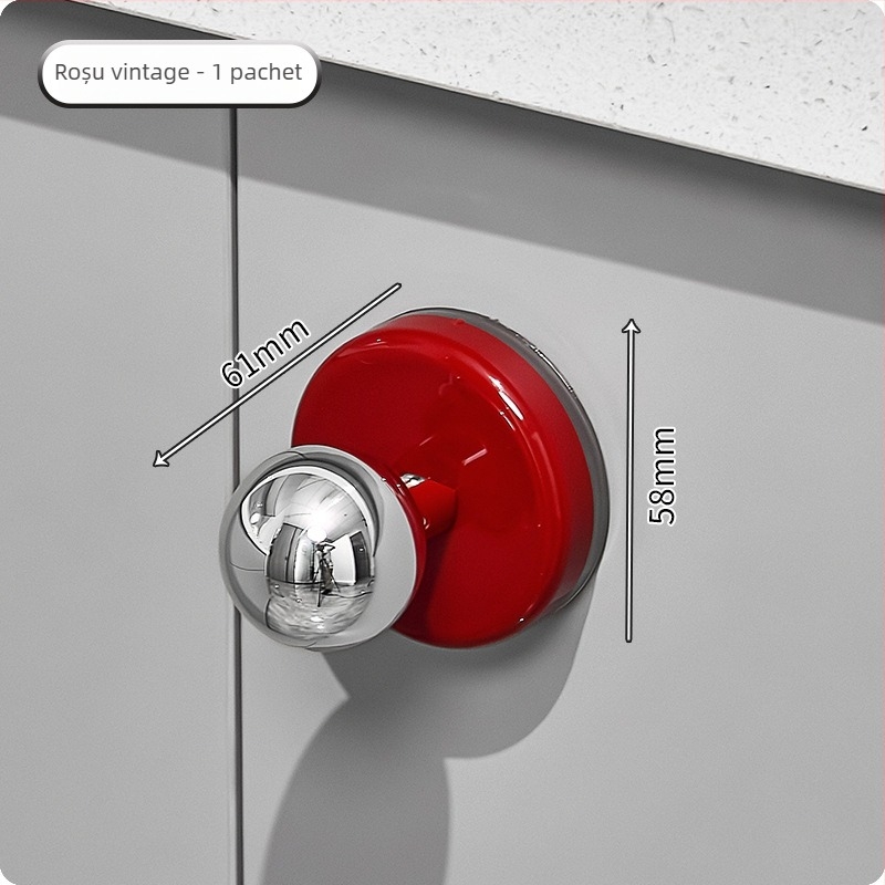 Mâner de ușă cu ventuză pentru uși glisante din sticlă - fără găuri, din plastic, model Ajd2025234