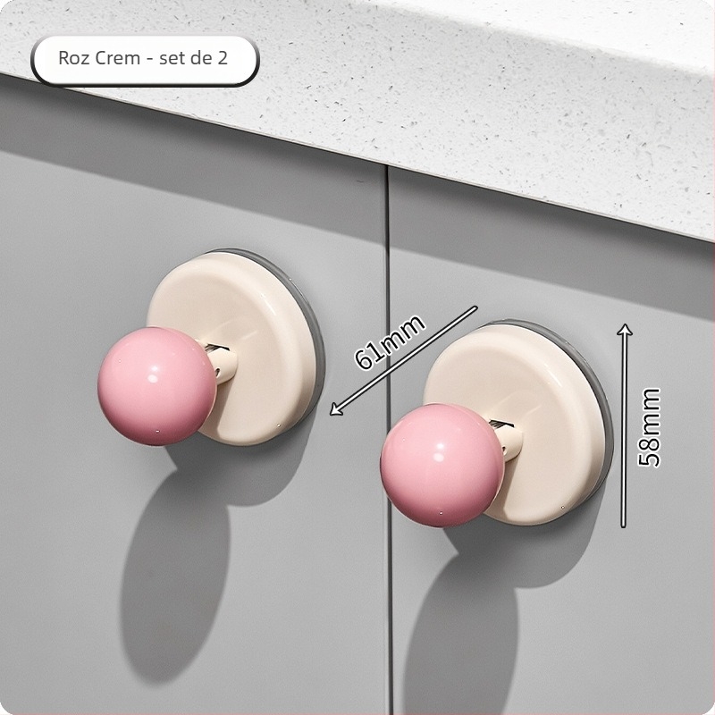 Mâner de ușă cu ventuză pentru uși glisante din sticlă - fără găuri, din plastic, model Ajd2025234