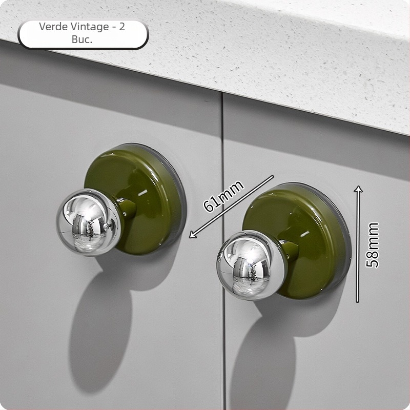 Mâner de ușă cu ventuză pentru uși glisante din sticlă - fără găuri, din plastic, model Ajd2025234