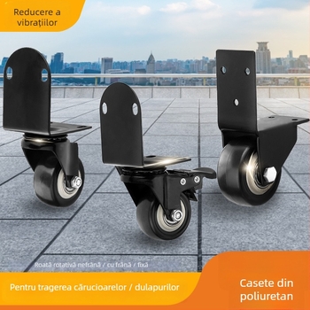 Ringing Roată direcțională din PU pentru valiză — rezistentă la uzură, suprafață din cauciuc, accesorii bagaje