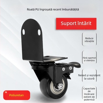 Ringing Roată direcțională din PU pentru valiză — rezistentă la uzură, suprafață din cauciuc, accesorii bagaje