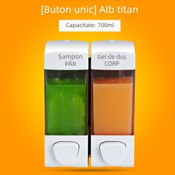 Dispenser dual de lichide cu acționare prin apăsare | Material ABS, design modern minimalist, Brand Yihui