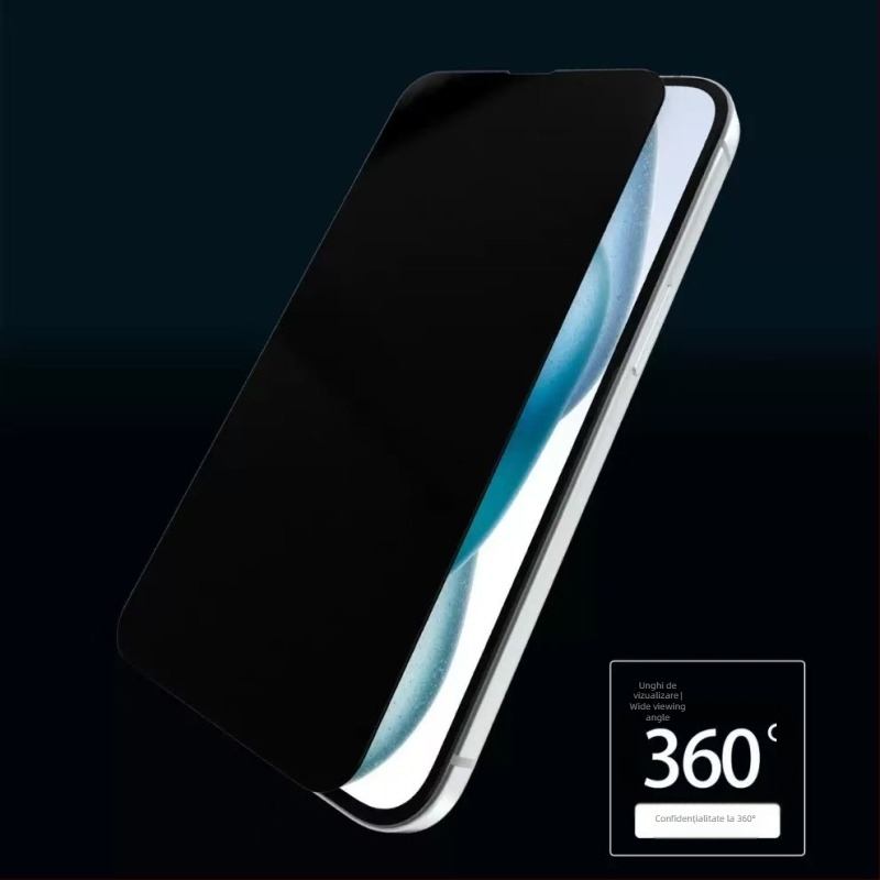Anank protecție ecran 360° pentru intimitate iPhone 17 Pro – sticlă temperată, folie frontală, protecție anti-spionaj, acoperire completă, finisaj mat