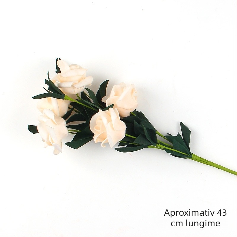 Flori artificiale pentru fotografie – roz, bujor și lalea simulate; Materiale: folie PP; Model: Simulation flower; Brand: Rookie; Potrivit pentru fotografii de produs