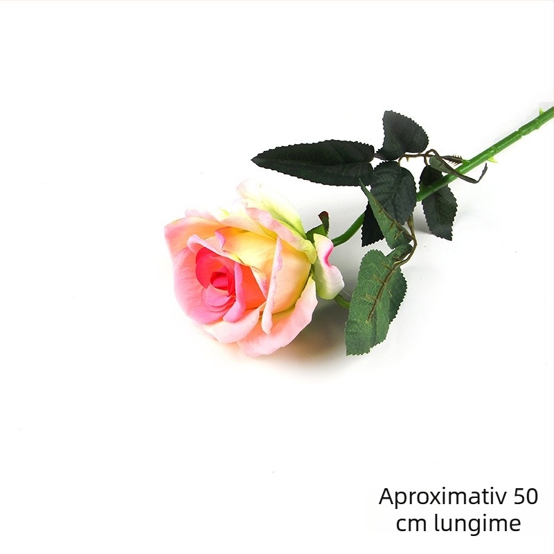 Flori artificiale pentru fotografie – roz, bujor și lalea simulate; Materiale: folie PP; Model: Simulation flower; Brand: Rookie; Potrivit pentru fotografii de produs