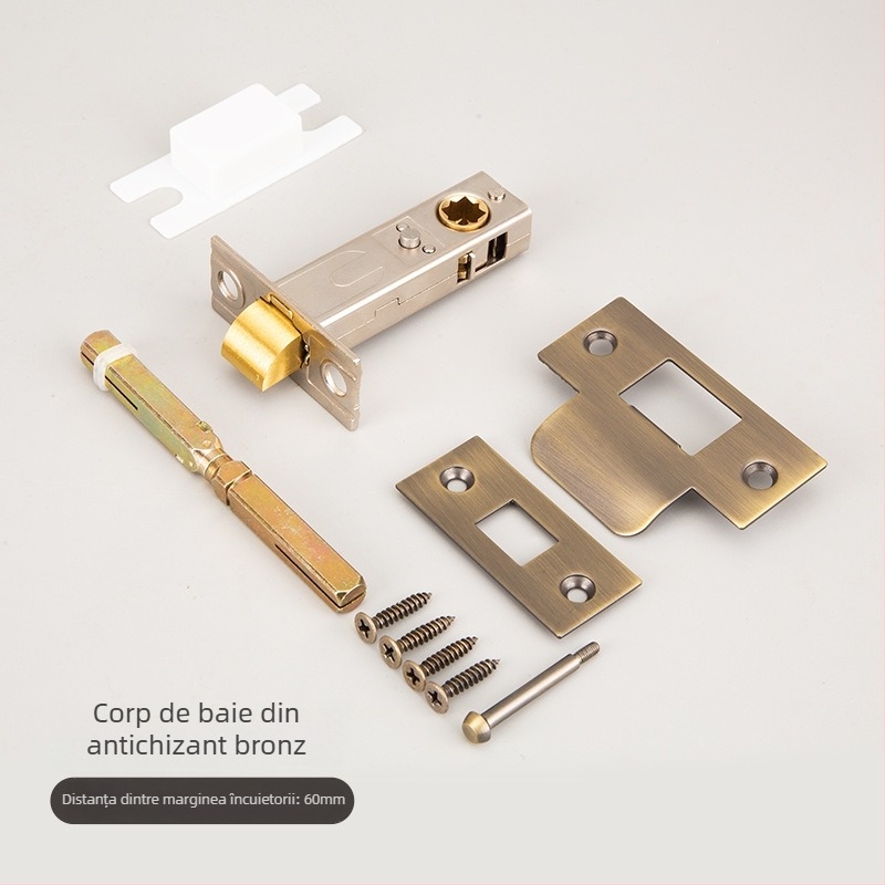 Meihong Corp de încuietoare pentru baie – cupru și oțel inoxidabil 201, modele: baie, canal, invizibil, greutate 0,3 kg