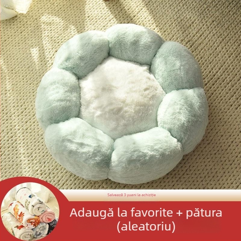 Cuib pentru pisici din material textil – Confort pe toate cele patru anotimpuri, pat gros cu design cartoon. Material: Țesătură; Destinat: Pisici; Categoria: Cuib pentru animale