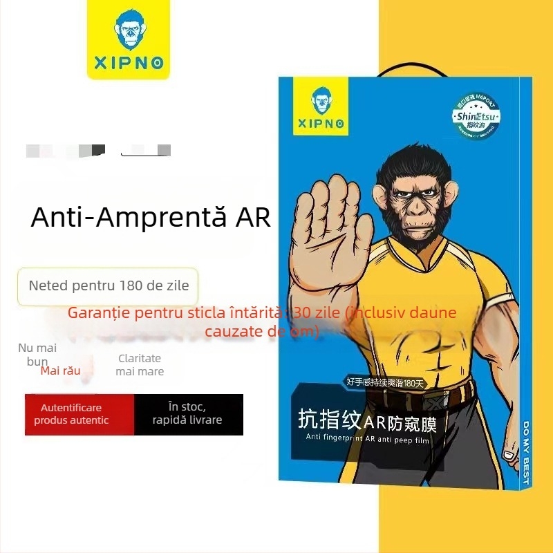 Protecție ecran din sticlă tempered pentru iPhone 14 Pro Max – claritate HD, antiamprentare