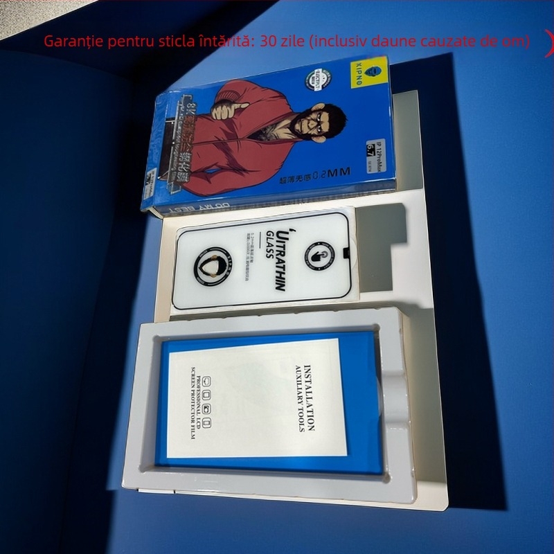 Protecție ecran din sticlă tempered pentru iPhone 14 Pro Max – claritate HD, antiamprentare