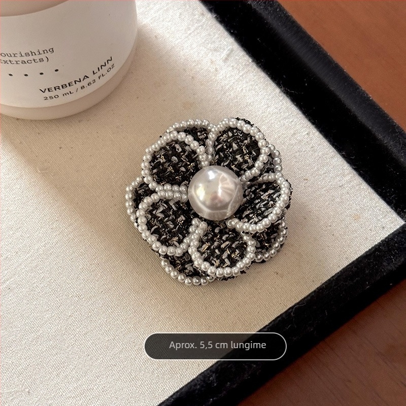 Broșă cu camelia în stil franțuzesc pentru femei – accesoriu elegant, broșă florală pentru pulover