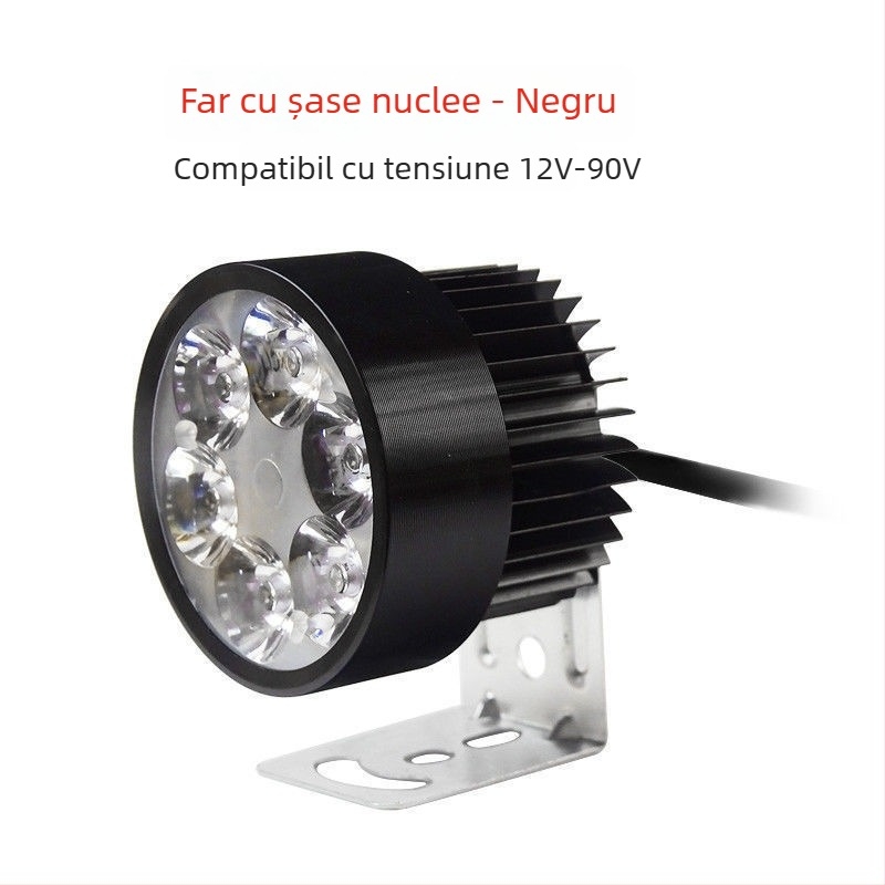 Lampă de far pentru motocicletă, pentru vehicule electrice și tricicluri, spot de înlocuire, 1W, montaj exterior, înlocuire lampă