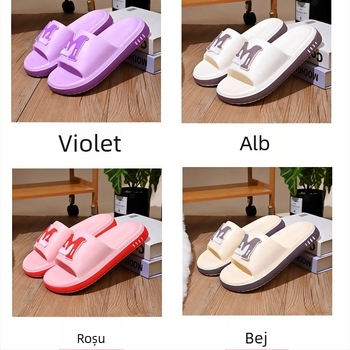 Șlapi EVA pentru bărbați și femei, partea superioară EVA, talpa EVA, căptușeală EVA, vârf rotund, stil etnic