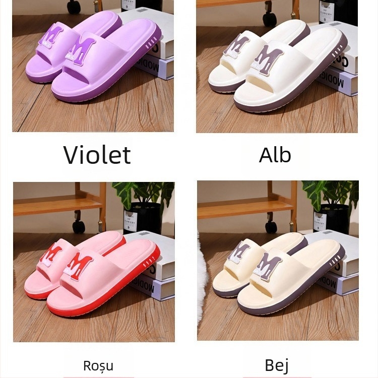 Șlapi EVA pentru bărbați și femei, partea superioară EVA, talpa EVA, căptușeală EVA, vârf rotund, stil etnic