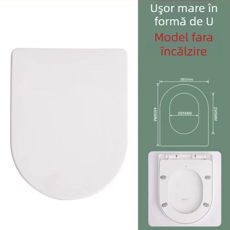 Șezut de toaletă electric încălzit, CE-certificat, reglaj de temperatură, tip UV, încălzire instantanee, PP