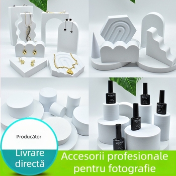 Set de recuzită fotografică pentru fundal cosmetic și bijuterii, suport din placă de spumă 3D, 2022