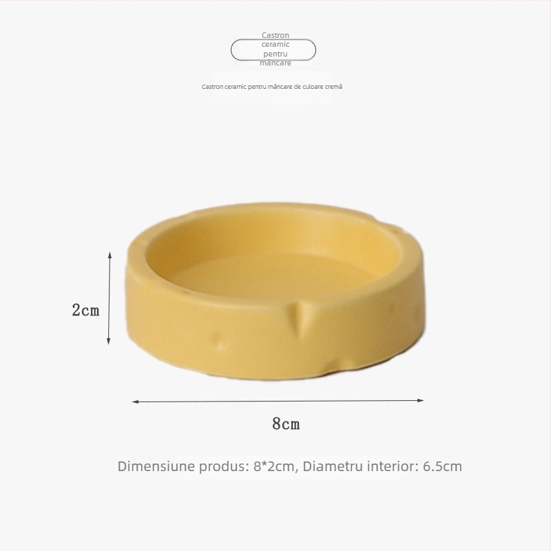 Cuib ceramic pentru hamster, în formă de burger cu brânză, pentru răcorire vara (Material: ceramică; Formă: burger cu brânză; Sezon: vară; Stil: desen animat; Utilizare: interior)