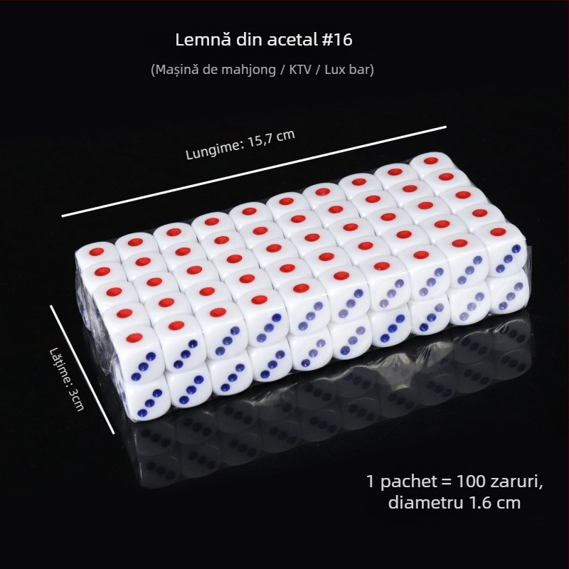 Zaruri acrilice cu colțuri rotunjite, cristale în stoc, model iHFRnr2f; Material: Acrilic; Stil: Colțuri rotunjite; Formă: Altele; Scenarii aplicabile: Șah și jocuri de cărți