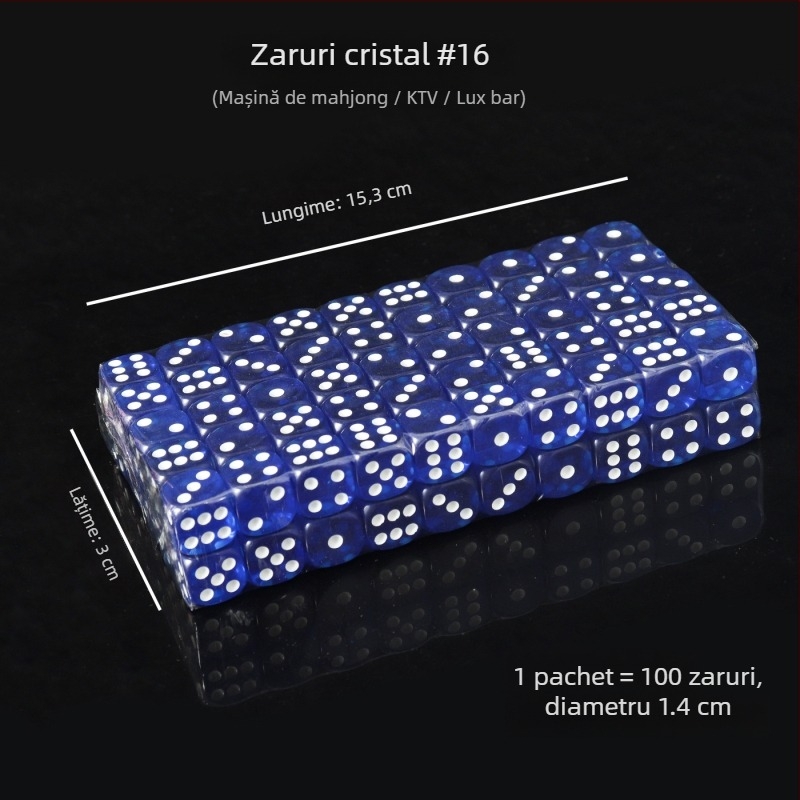 Zaruri acrilice cu colțuri rotunjite, cristale în stoc, model iHFRnr2f; Material: Acrilic; Stil: Colțuri rotunjite; Formă: Altele; Scenarii aplicabile: Șah și jocuri de cărți