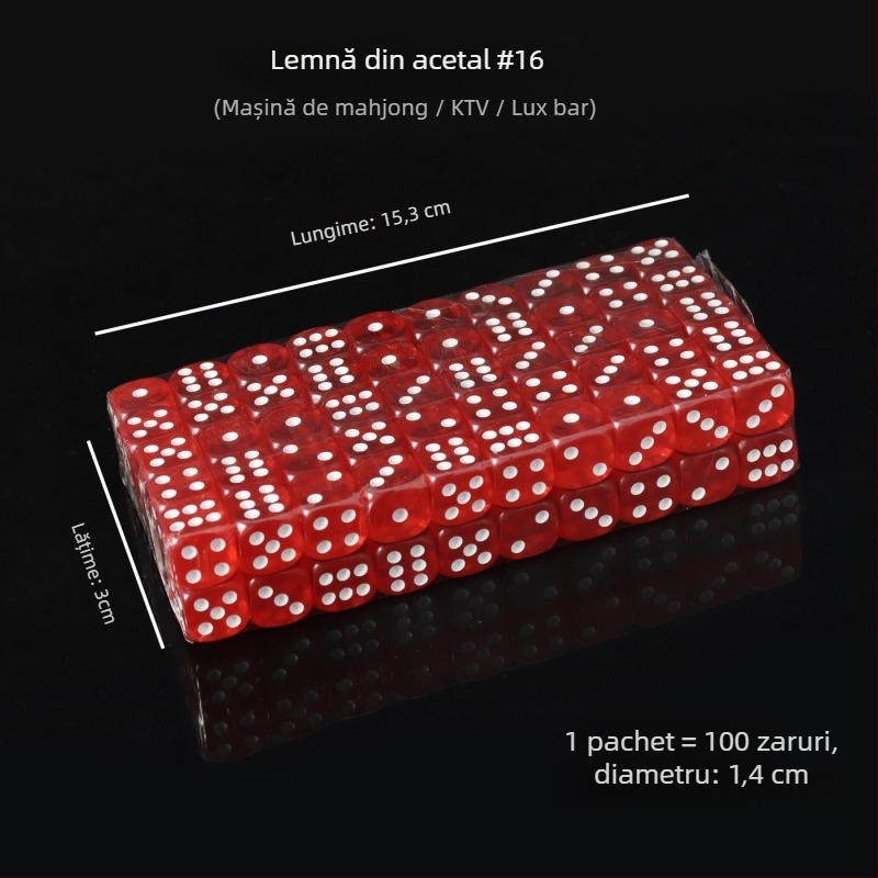 Zaruri acrilice cu colțuri rotunjite, cristale în stoc, model iHFRnr2f; Material: Acrilic; Stil: Colțuri rotunjite; Formă: Altele; Scenarii aplicabile: Șah și jocuri de cărți