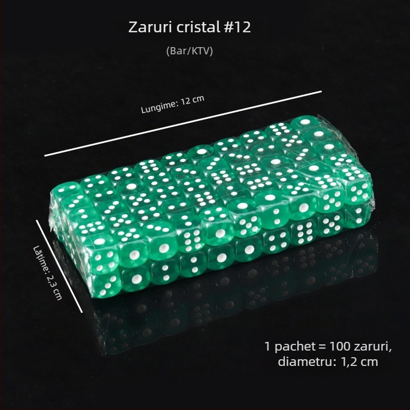 Zaruri acrilice cu colțuri rotunjite, cristale în stoc, model iHFRnr2f; Material: Acrilic; Stil: Colțuri rotunjite; Formă: Altele; Scenarii aplicabile: Șah și jocuri de cărți