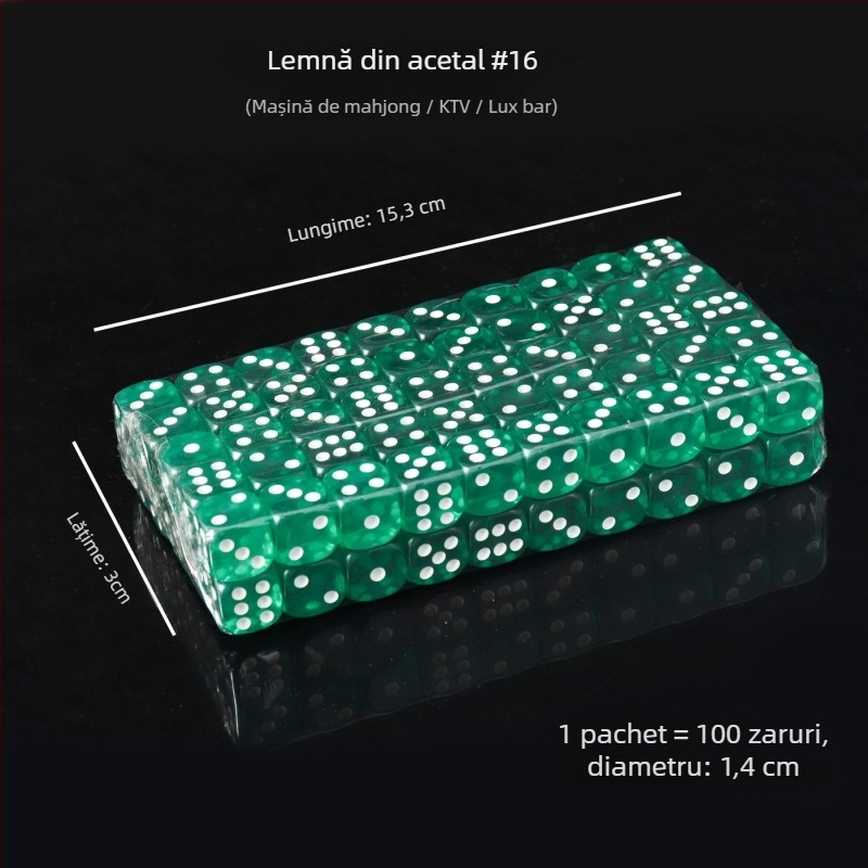 Zaruri acrilice cu colțuri rotunjite, cristale în stoc, model iHFRnr2f; Material: Acrilic; Stil: Colțuri rotunjite; Formă: Altele; Scenarii aplicabile: Șah și jocuri de cărți