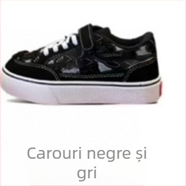 Pantofi pentru copii cu Velcro, partea superioară din țesătură, talpă din cauciuc, căptușeală din plasă, potriviți pentru toate anotimpurile