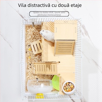 Cușcă pentru hamster – casă mică de lux, din plastic, sigură la mestecat, set de bază