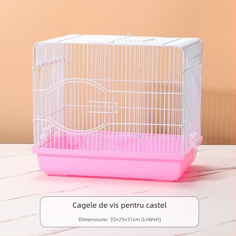 Cușcă pentru hamster – casă mică de lux, din plastic, sigură la mestecat, set de bază