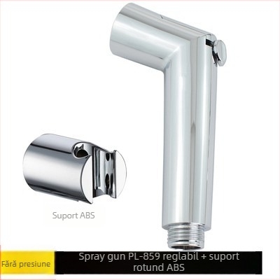 Duș pentru toaletă cu flux reglabil, ABS, conectare în patru puncte, finisaj cromat, portabil