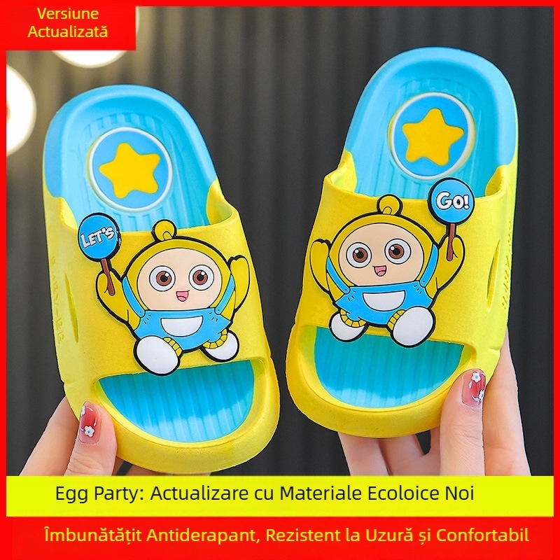 Șlapi pentru copii, stil desen animat, vară, unisex, partea superioară PVC și talpa PVC, vârsta 1–12 ani