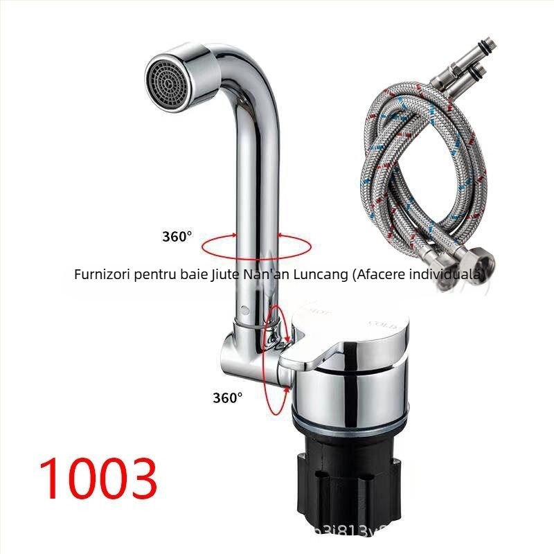 Robinet de bucătărie pliabil cu disc ceramic, corp din cupru, montaj pe perete, 0–90°C, 0.6–1.0 MPa