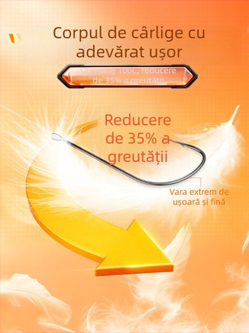 Little Fengxian Cârlig Dublu cu Linie Subțire pentru Pescuit în Râu, 20 Perechi în Cutie