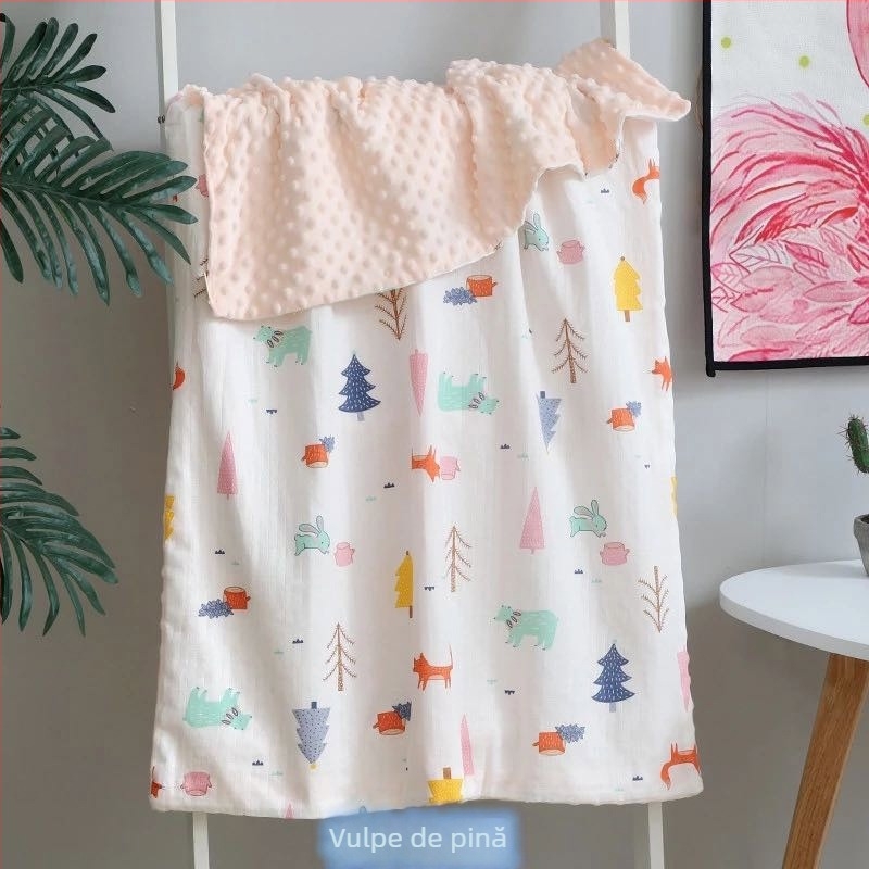 Mu Tong pătură de bebeluși din bumbac, 300-500 g, pentru copii 1-3 ani, pentru toate anotimpurile, stil modern minimalist