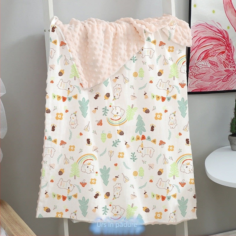 Mu Tong pătură de bebeluși din bumbac, 300-500 g, pentru copii 1-3 ani, pentru toate anotimpurile, stil modern minimalist