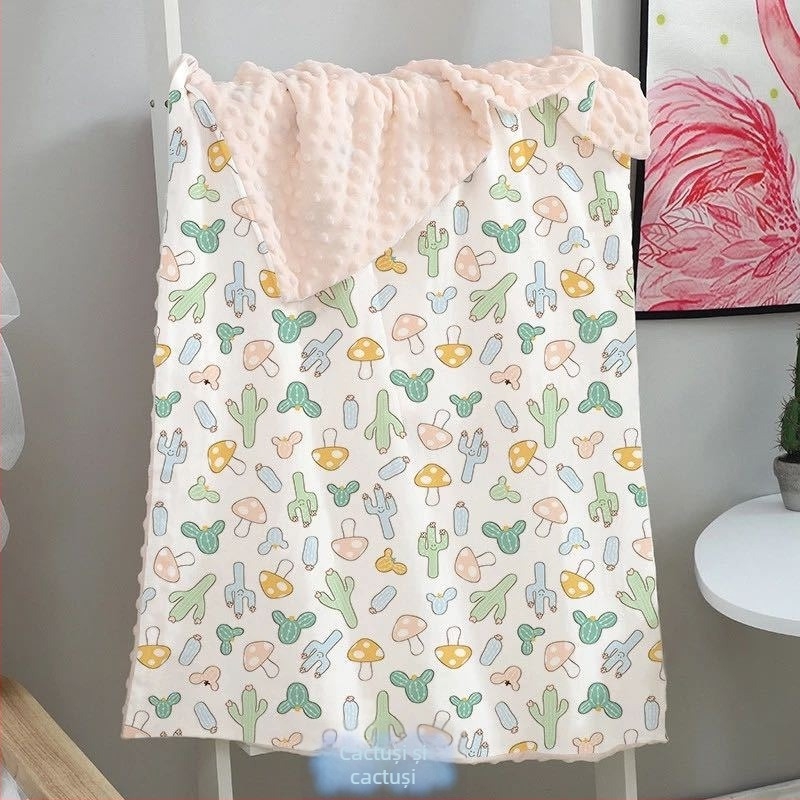 Mu Tong pătură de bebeluși din bumbac, 300-500 g, pentru copii 1-3 ani, pentru toate anotimpurile, stil modern minimalist