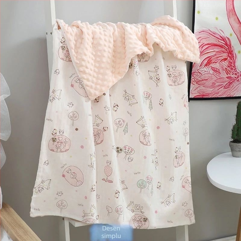 Mu Tong pătură de bebeluși din bumbac, 300-500 g, pentru copii 1-3 ani, pentru toate anotimpurile, stil modern minimalist