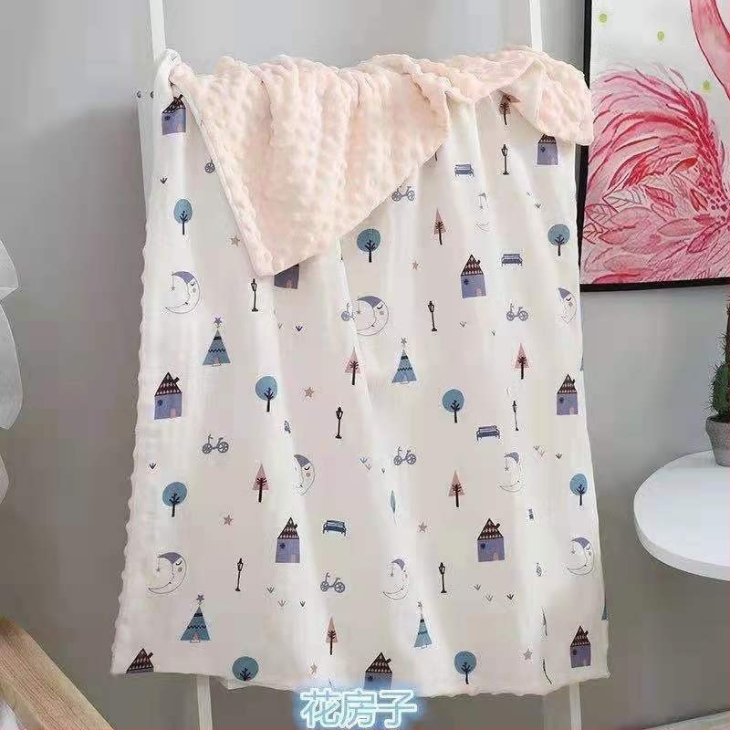 Mu Tong pătură de bebeluși din bumbac, 300-500 g, pentru copii 1-3 ani, pentru toate anotimpurile, stil modern minimalist