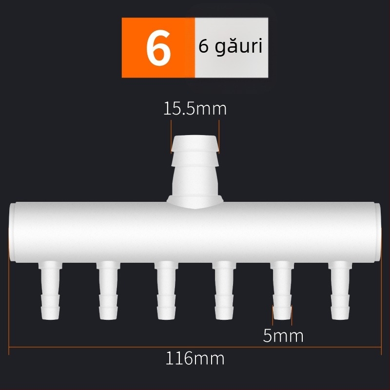 Distribuitor de plastic pentru pompă de aer pentru acvariu și aerare în iaz — AquaBlue/Lanbao, 0,1 kg