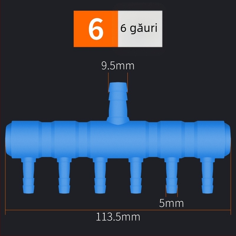 Distribuitor de plastic pentru pompă de aer pentru acvariu și aerare în iaz — AquaBlue/Lanbao, 0,1 kg