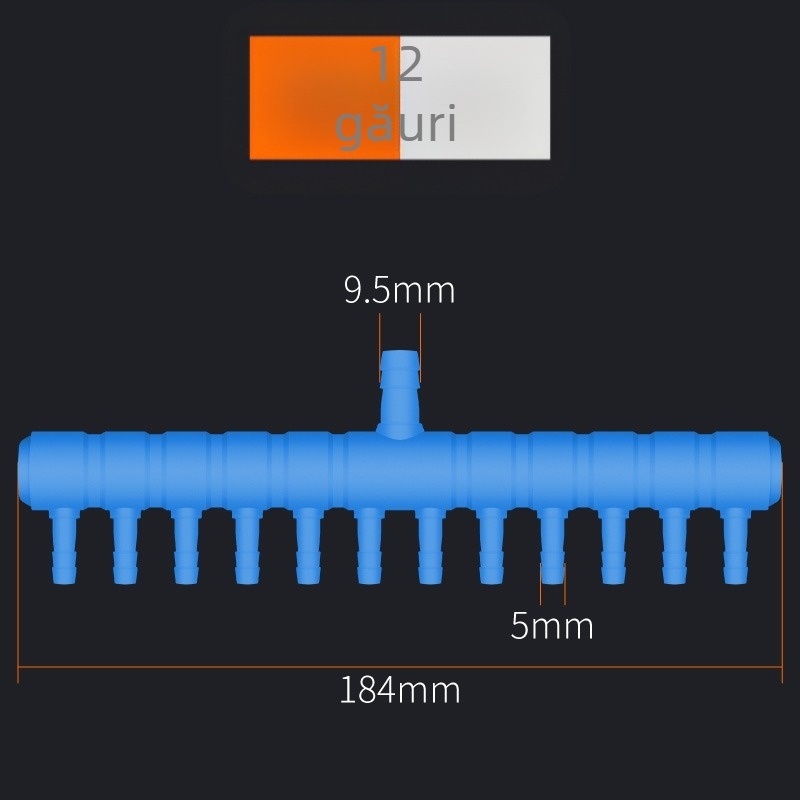 Distribuitor de plastic pentru pompă de aer pentru acvariu și aerare în iaz — AquaBlue/Lanbao, 0,1 kg