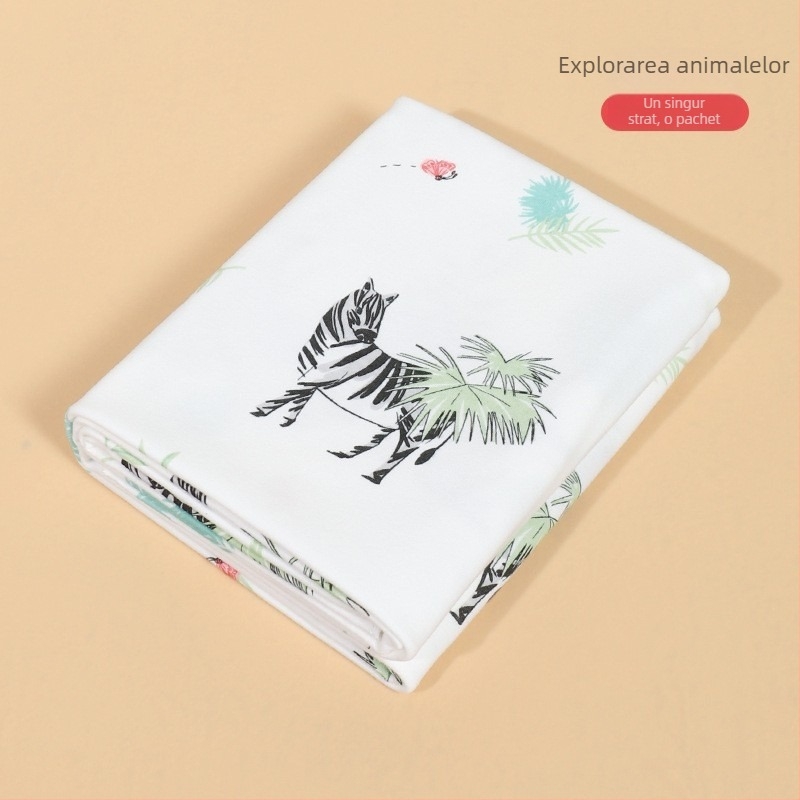 Pătură de înfășurat din bumbac pur, primăvară-toamnă, pentru nou-născut, greutate sub 1 jin, personalizabilă
