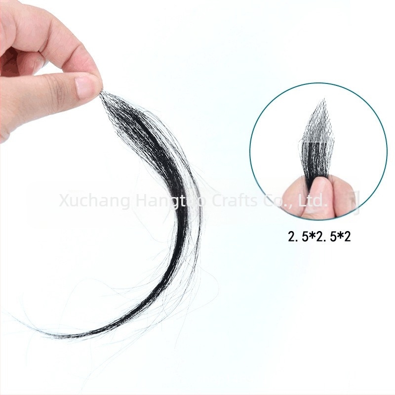 Plăstriu biologic pentru scalp pentru cicatrici și alopecie – păr uman, țesut manual, poate fi vopsit