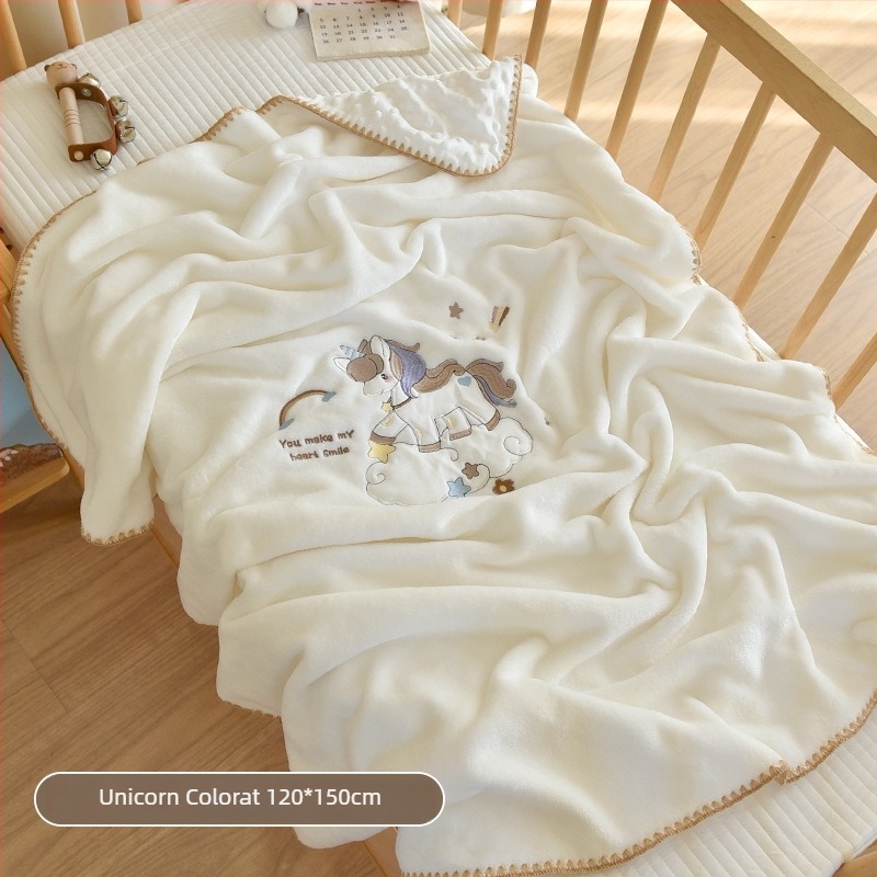 Cuvertură pentru bebeluși din velur de lapte, INS stil, utilizare de iarnă, pentru nou-născuți și copii până la 6 ani, 300–500 g