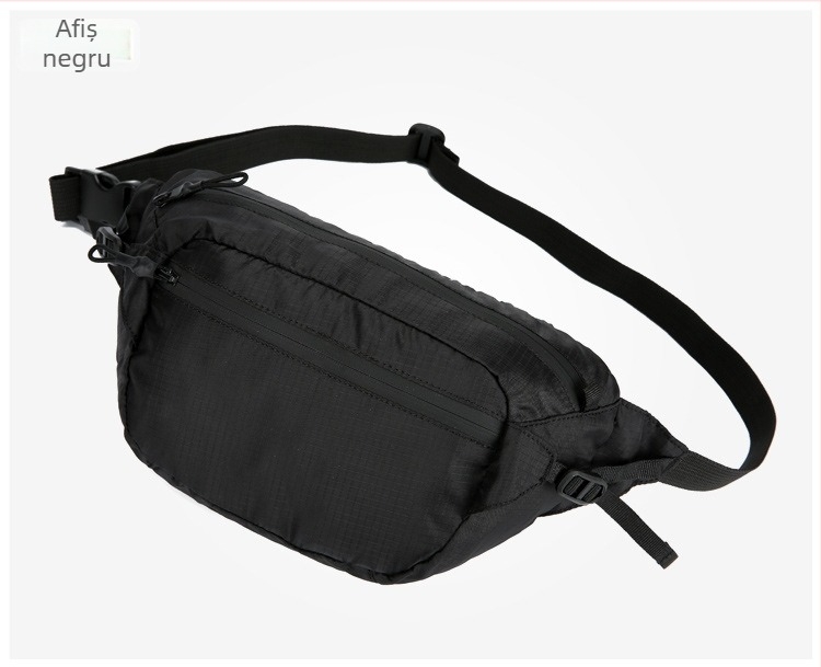 Gențiță de talie pentru bărbați, pliabilă pentru drumeții, nylon, impermeabilă, ultra ușoară, anti-furt, extensibilă