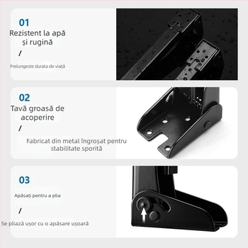 Picioare de masă pliabile din metal – design modern minimalist, pentru birouri, paturi și mese de camping