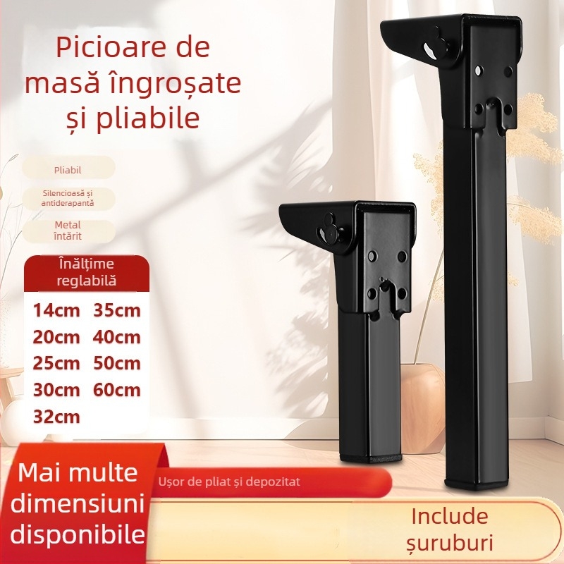 Picioare de masă pliabile din metal – design modern minimalist, pentru birouri, paturi și mese de camping