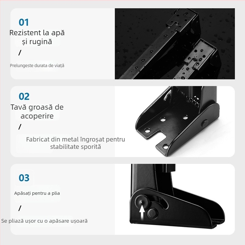 Picioare de masă pliabile din metal – design modern minimalist, pentru birouri, paturi și mese de camping