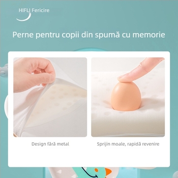 Perna de gât pentru bebeluși, respirabilă, stil desene animate, fibre de poliester, potrivită pentru nou-născuți (0–1 ani)